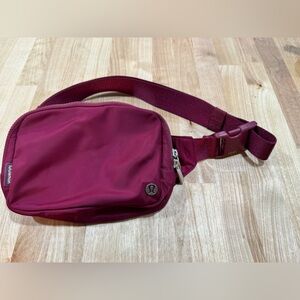 lululemon athletica Wine Red Belt Bag